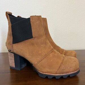 Sorel Women's Brown Suede Chelsea Booties